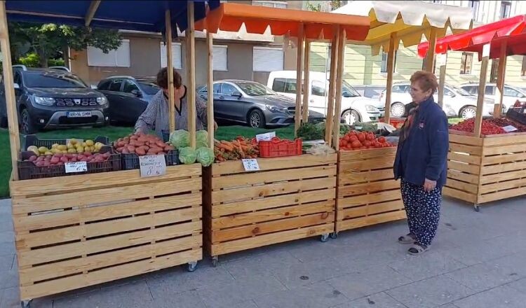 Szerdán nyílt meg a termelői piac | Képernyőmentés Călin Bibarț polgármester Facebook-videójáról