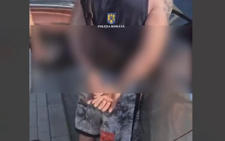Képernyőmentés a rendőrség által az elfogásról közzétett videóból